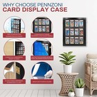 Baseball Card Display Case Sports Card Display Holds 12 Psa Graded Cards - Black