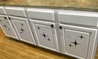 Zeckos Set Of 6 Antique Finish Mid Century Modern Starburst Drawer Pulls