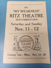 My Weakness Original Movie Herald From The 1933 Movie  ll 