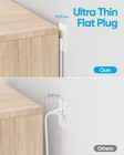 Power Strip Surge Protector Olcorife Ultra Thin Flat Plug Extension Cord 5ft 6