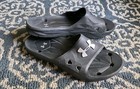 Under Armour Locker Iii Sandals Slip On Comfort Slides Black Men s 10 Women s 11