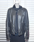 Harley-davidson Road Angel Women s Large 3 In 1 Leather Coat   Hoodie 97121-09vw
