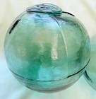 3 Three Inch Japanese  Marked Glass Fishing Floats 1930 s