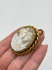 Exceptionally Rare Victorian British Antique  day   Night  Double Profile Cameo
