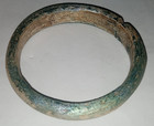 Ancient Roman Glass Bangle In Beautiful Patina From Afghanistan
