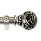 Leesha 1  Curtain Rod Adjustable Drapery Rod 28-240   5 Sizes  3 Colors 
