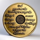 Aa 1 Month Bronze Sobriety Chip Coin Token Alcoholics Anonymous Sober Medallion