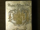 1915 Wwi British Officers Club 4th Regiment Prince Of Wales Playing Card Case