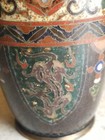 3 1 4  Inch Chinese Dragon Cloisonne Cabinet Vase W cranes Butterflies Vgc  