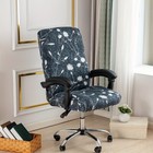 Printed Office Chair Cover Stretch Computer Rotate Seat Slipcover For Desk Chair