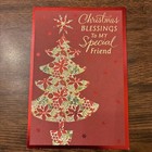 Christmas Blessings To My Special Friend 5 5   x8    Religious Greeting Card