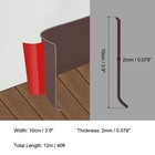 40ft X 4  Baseboard Trim Peel And Stick Flexible Molding Trim Coffee