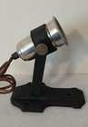 Art Deco Industrial Spotlight Cast Iron W torpedo Shade 1930 Machine Age Light