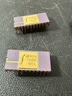 Vintage Gold And Purple Ceramic Static Ram Idc 6116 -s120c 8213  untested 
