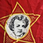Vintage Soviet Young Lenin Propaganda Flag  1988      Rare Ussr Memorabilia