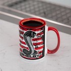 Mug - Shelby Tiffany Snake   American Flag 15 Oz  high Quality Official Licensed