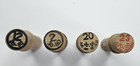 Lot Of 4 Vintage Boye Wood Needle Cases   14 Mixed Sewing Machine Needles