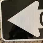 Authentic Metal Road Street Sign One Way  12 x36   Reflective  Aluminum