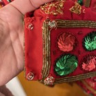 Creative Creations Christmas Sequin   Beaded Silk Shirt-dress Jacket Lg Rare