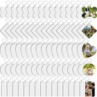 Bulk Mdf Sublimation Keychain Blanks 135pcs  With Film Rings Clips For Diy