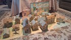 New Pretty Village Paper Town  Mcloughlin Bros 1910s Prewar Toy Train Village 