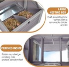 Large Chicken Coop For Outdoor- Poultry Cage With Two Nesting Boxes