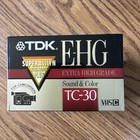 Tdk Vhs-c Tc-30 Ehg Super Avilyn Plus Camcorder Video Tapes- 3 Pack