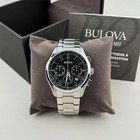 Bulova Wilton 96b288 Men s Chronograph Black Dial Quartz Watch 46 5mm