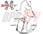 Banshee Coolant Tube O-ring Silicone O Ring On Clutch Cover Case 93210-16314-00