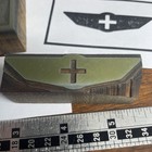 Vtg Printing Letterpress Printers Block Cuts Cross Shield Wings Lot Of 3 Cuts