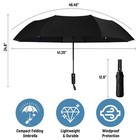 Portable Automatic Umbrella Rain 10 Ribs Folding Umbrella Windproof Travel