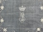 Exquisite Antique 19th-century Royal Or Noble Heirloom Lace Handkerchief