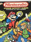 Vintage 89 Nintendo Sticker Activity Album All Stickers Decoder Mario And Zelda