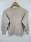 True Vintage 1940s Single V Sweatshirt Crewneck Flocked Print Size Small 18x22