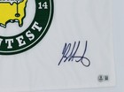 Bubba Watson Signed 2014 Augusta Masters Par 3 Golf Pin Flag Autograph Bas K79
