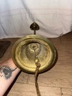 Vintage Heavy Solid Brass Ship Bell With Wall Mount Bracket Nautical Decor