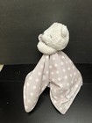 Just One You Carters Gray White Bear Baby Lovey Polka Dot Security Blanket Plush