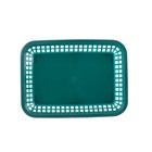Tablecraft 1077fg Grande Forest Green Platter Basket - Dozen