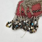 Antique Native American Iroquois Beaded Pin Cushion Boot Horse Squirrel Beaver