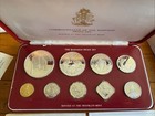 1978 Silver Commonwealth Of The Bahamas 9 Coin Proof Set Franklin Mint Box   Coa