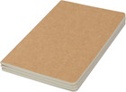 3 Pack Travel Journal Notebook For Travelers Or School - Kraft Brown Soft Cover 