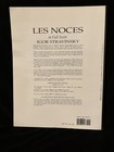 Stravinsky Les Noces - Large Full Orchestral Score - Dover