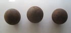 3 Vintage Cast Iron Cannon Balls 2 5    Minor Surface Rust Each Over 2 Lbs 