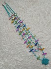 Vtg Multi-strand Zuni navajo Style Fetish Necklace Animal Turquoise Thunderbird