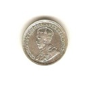1919 Canada Silver Coin 5 Cent - George V -