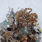 Vintage Junk Drawer Jewelry Jar Lot For Crafting Or Repurpose