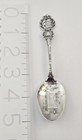 Vintage Sterling Silver 1905 Merry Christmas Souvenir Spoon Santa Fireplace 15g