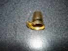 Vintage Gold Tone Metal Thimble Very Good Condition