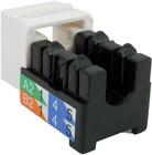 Cat6 Rj45 Keystone Jack  V-max Series - White Color -  50 Pack 