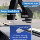 Ultra Transparent Handicap Placard Holder For Auto  2 Pcs Handicap Parking